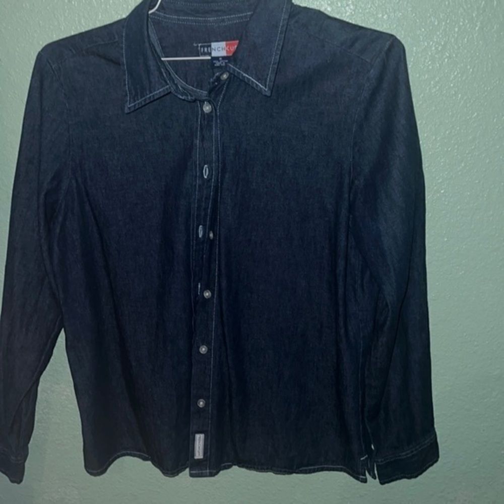 French‎ Cuff Denim Shirt